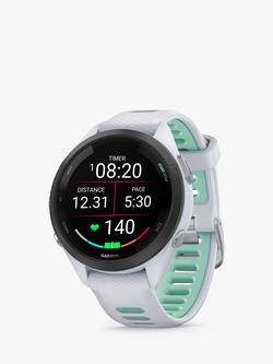 Garmin Forerunner 265S Wrist Heart Rate GPS Fitness Watch, 42mm, White