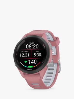 Garmin Forerunner 265S Wrist Heart Rate GPS Fitness Watch, 42mm, Pink