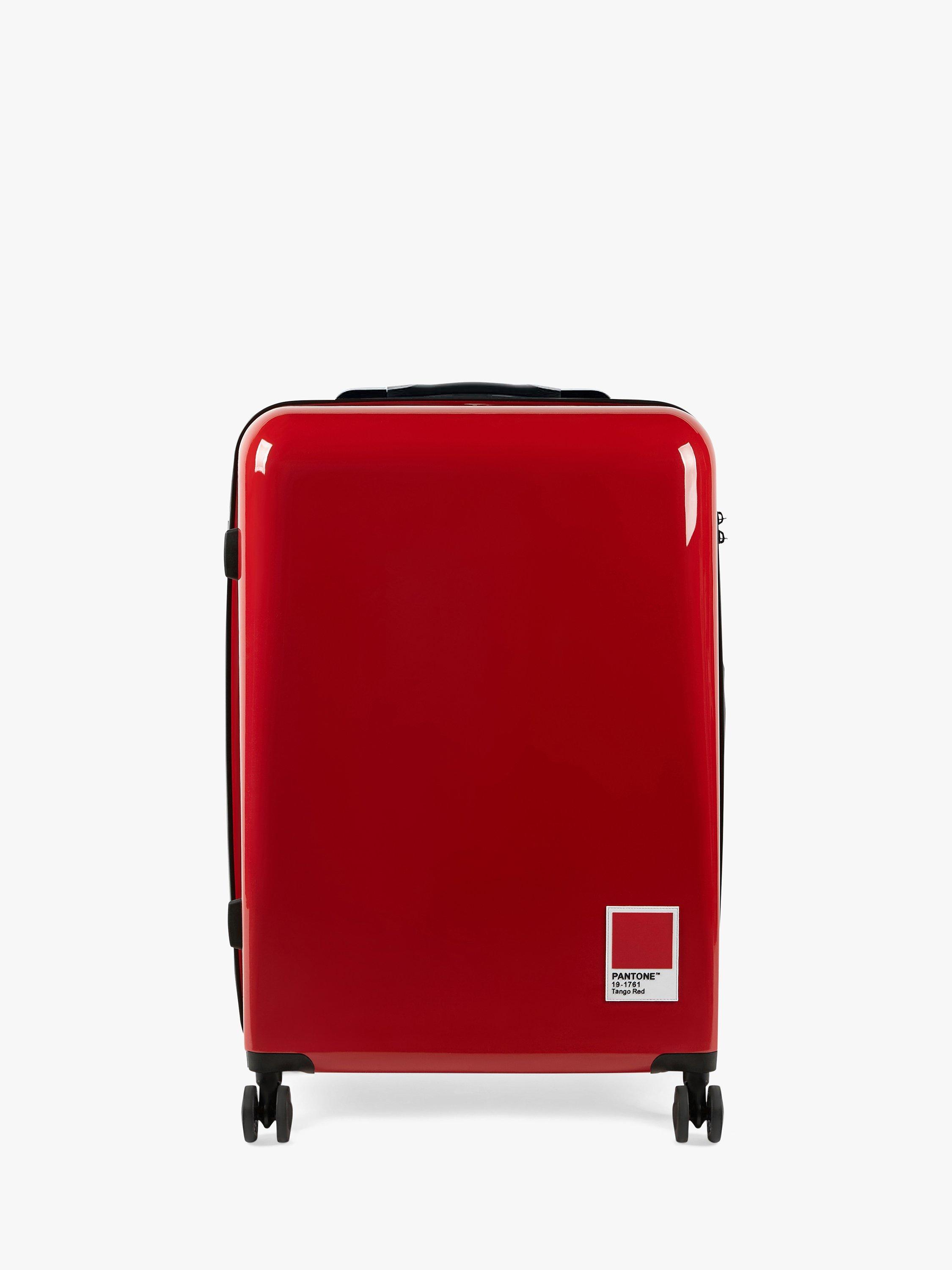 Pantone 4-Wheel 68cm Medium Suitase, Tango Red