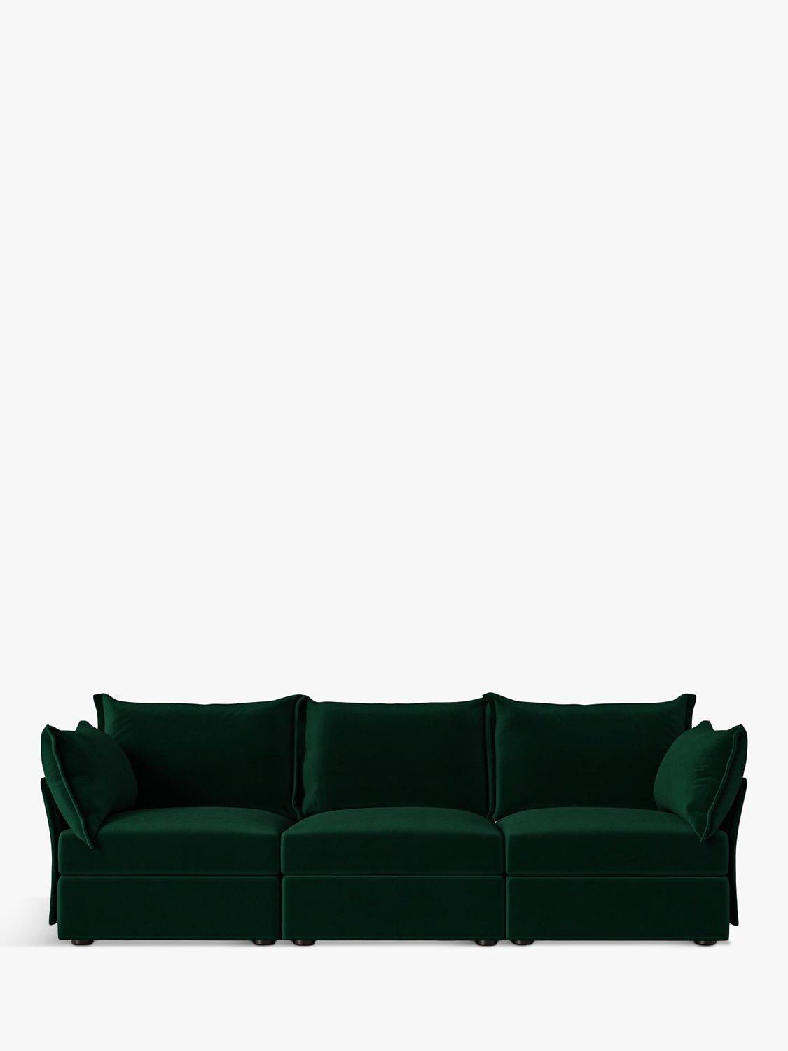 Model 06 Range, Swyft Model 06 Large 3 Seater Sofa, Eco-Velvet Forest