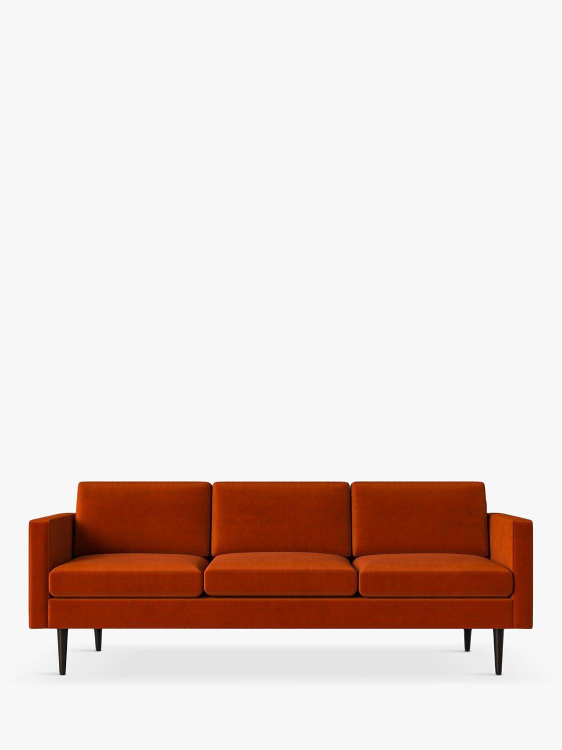 Model 01 Range, Swyft Model 01 Large 3 Seater Sofa, Eco-Velvet Paprika