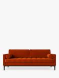 Swyft Model 02 Large 3 Seater Sofa, Eco Velvet Paprika