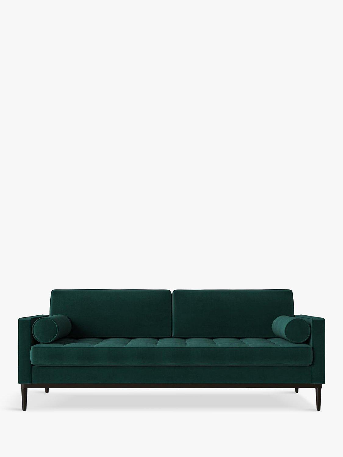 Model 02 Range, Swyft Model 02 Large 3 Seater Sofa, Velvet Kingfisher