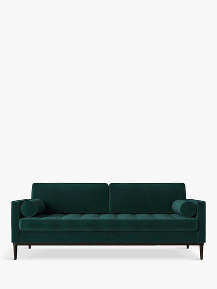 Swyft Model 02 Large 3 Seater Sofa, Velvet Kingfisher