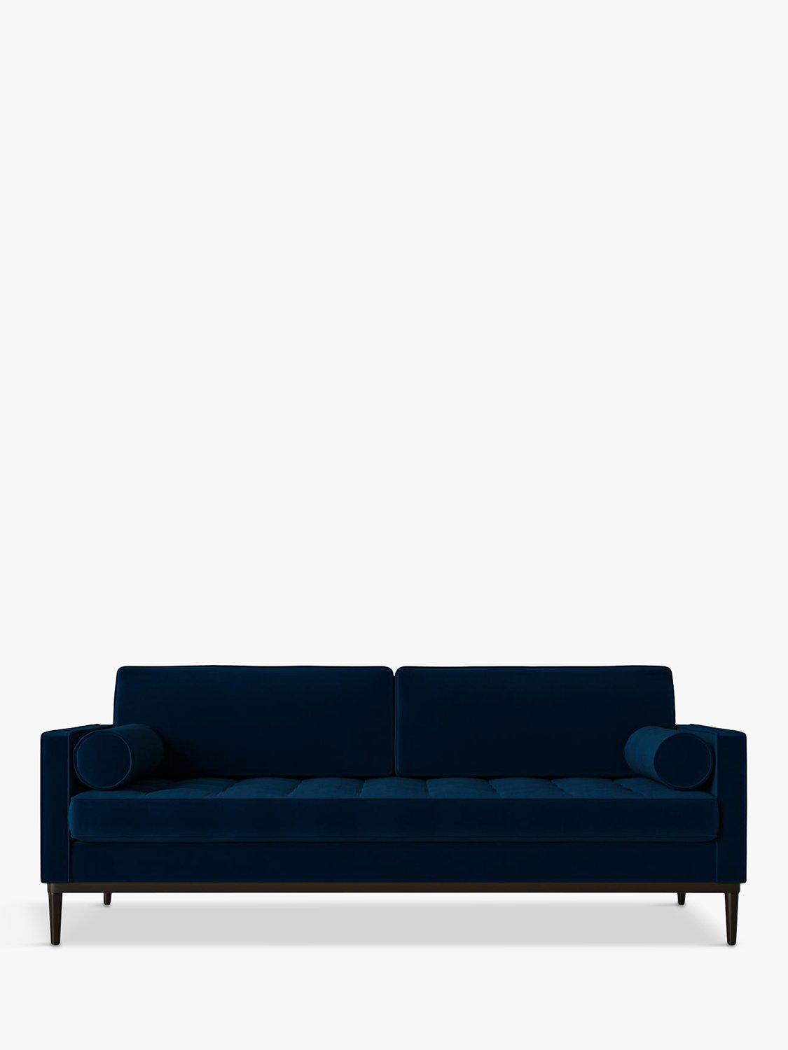 Model 02 Range, Swyft Model 02 Large 3 Seater Sofa, Velvet Indigo