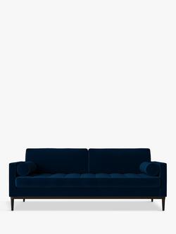Swyft Model 02 Large 3 Seater Sofa, Velvet Indigo
