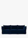 Swyft Model 06 Large 3 Seater Sofa, Eco-velvet Indigo