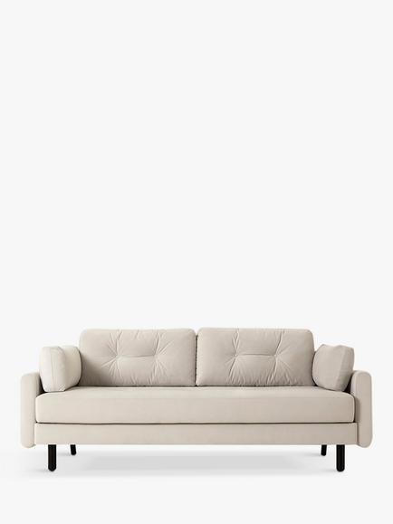 Swyft Model 04 Large 3 Seater Double Sofa Bed, Velvet Bone