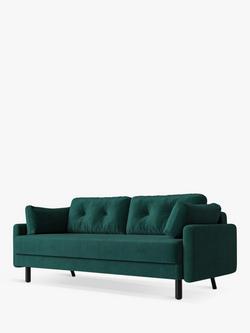 Swyft Model 04 Large 3 Seater Double Sofa Bed, Velvet Kingfisher