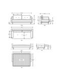Swyft Model 04 Large 3 Seater Double Sofa Bed, Boucle Ivory