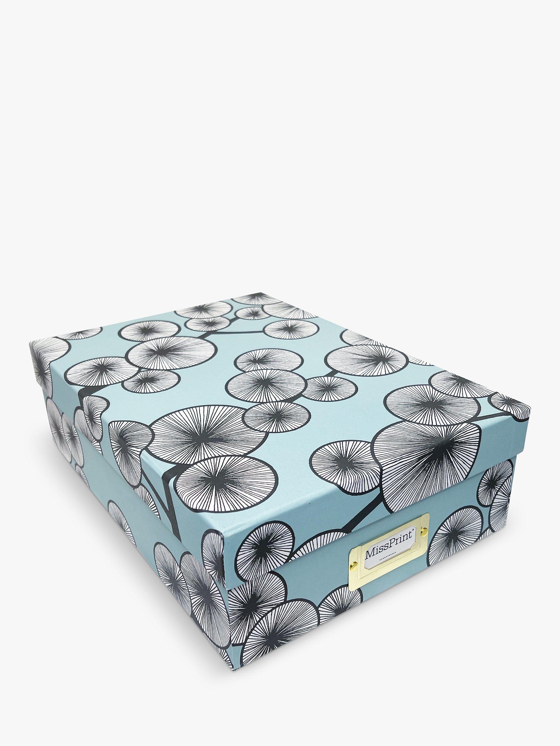 MissPrint A4 Cotton Tree Document Storage Box, Blue