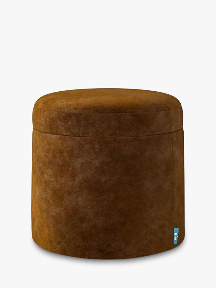 Model 03 Range, Swyft Model 03 Storage Ottoman, Mottled Velvet Ochre