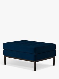 Swyft Model 02 Chaise Piece/Footstool - view 2, Velvet Indigo