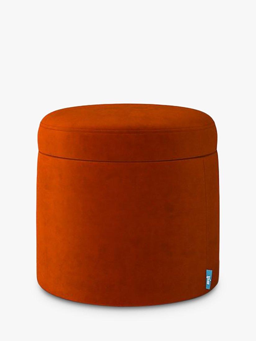 Model 03 Range, Swyft Model 03 Storage Ottoman, Eco-Velvet Paprika