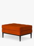 Swyft Model 02 Chaise Piece/Footstool, Eco-velvet Paprika