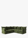 Swyft Model 06 5+ Seater Corner Sofa, Mottled Vlvt Conifer