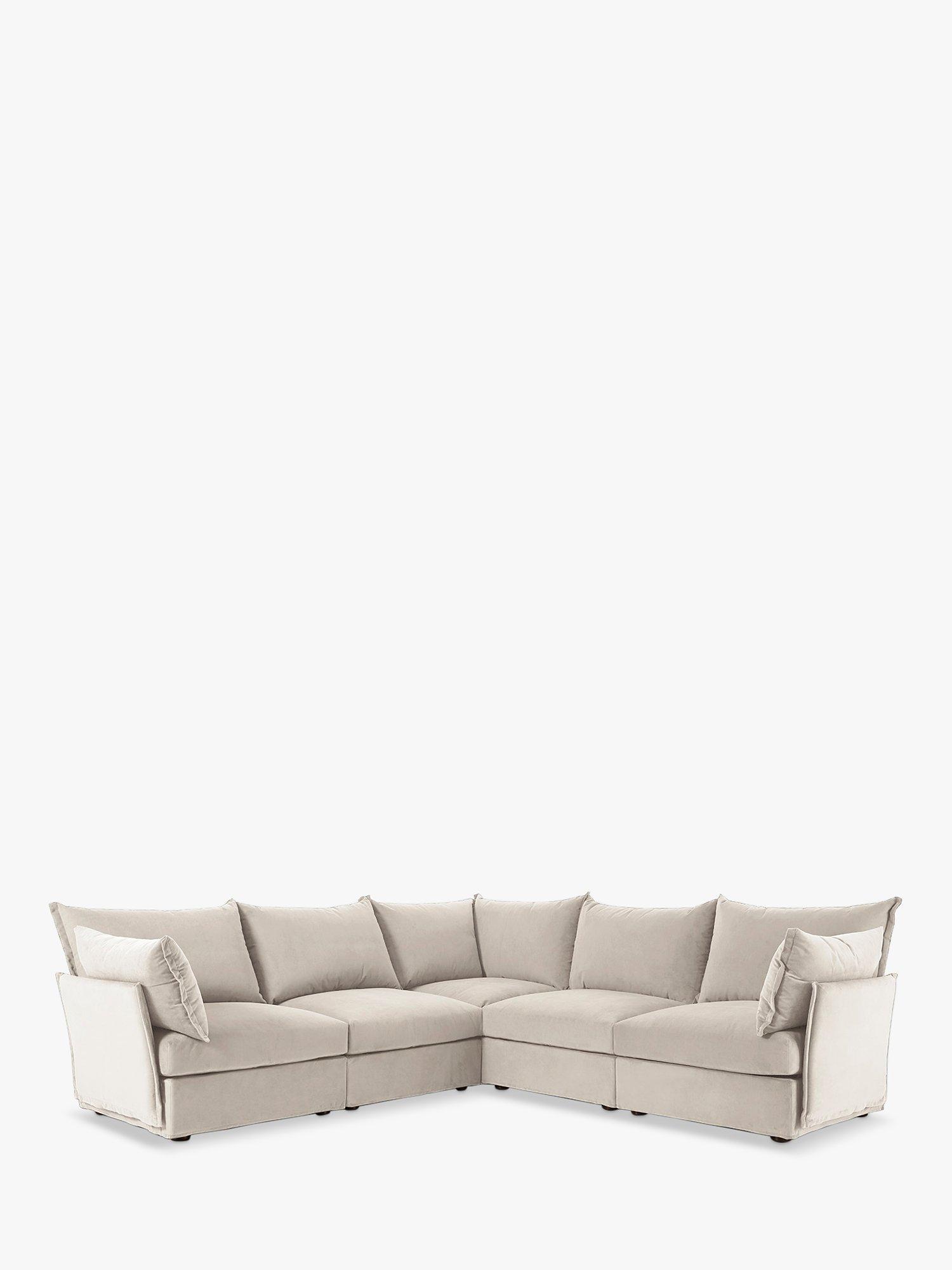 Model 06 Range, Swyft Model 06 5+ Seater Corner Sofa, Velvet Bone