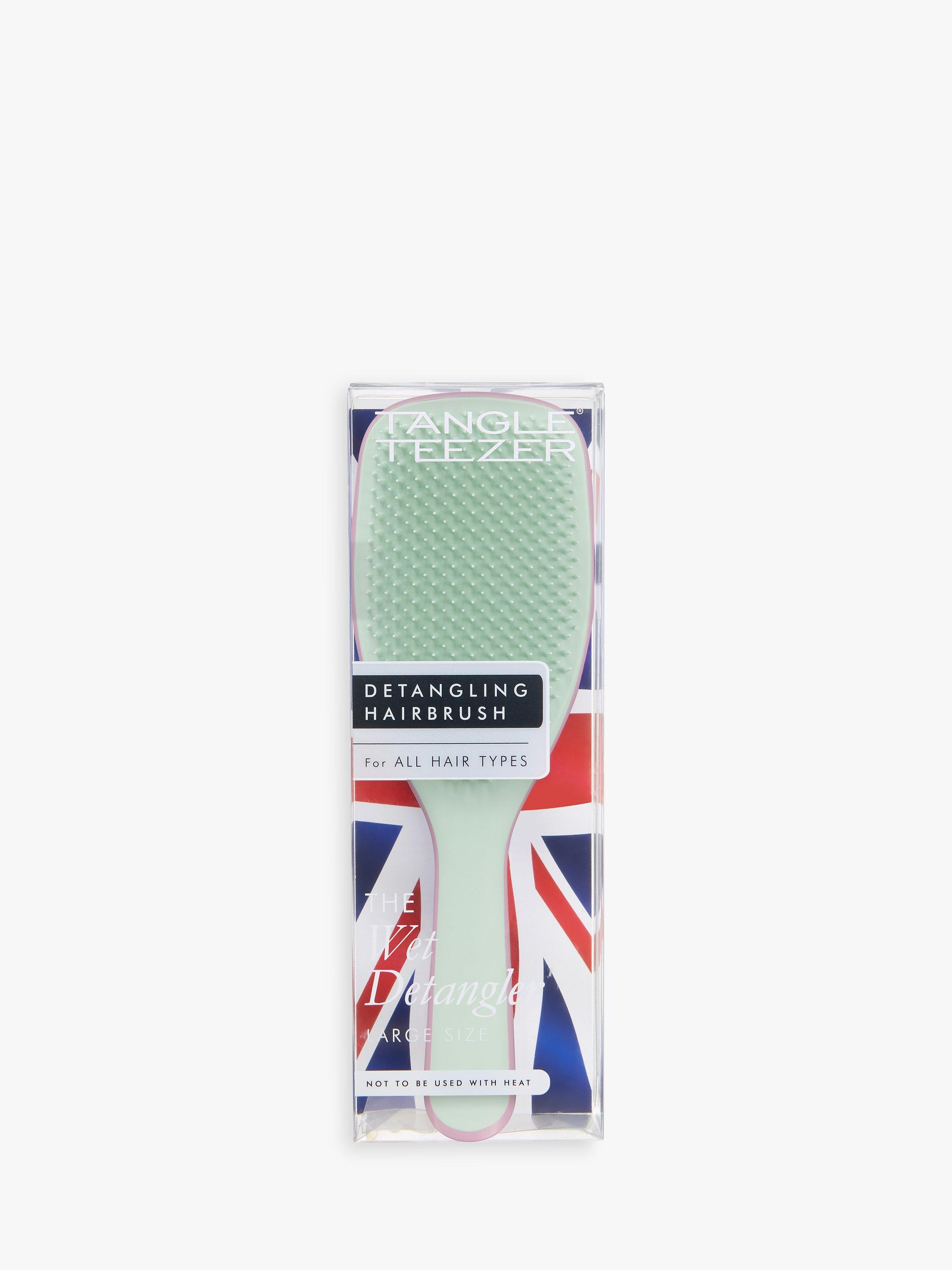 Product image 2 of 3, which shows Tangle Teezer Wet Detangler Large Hair Brush, Rosebud/Sage