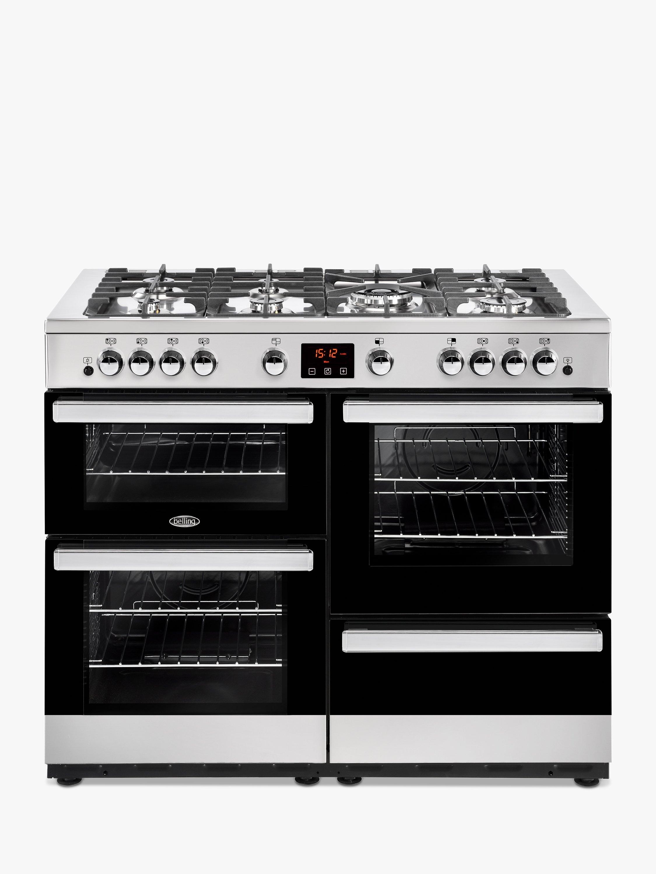 Belling Cookcentre X110G 110cm Gas Range Cooker, Stainless Steel