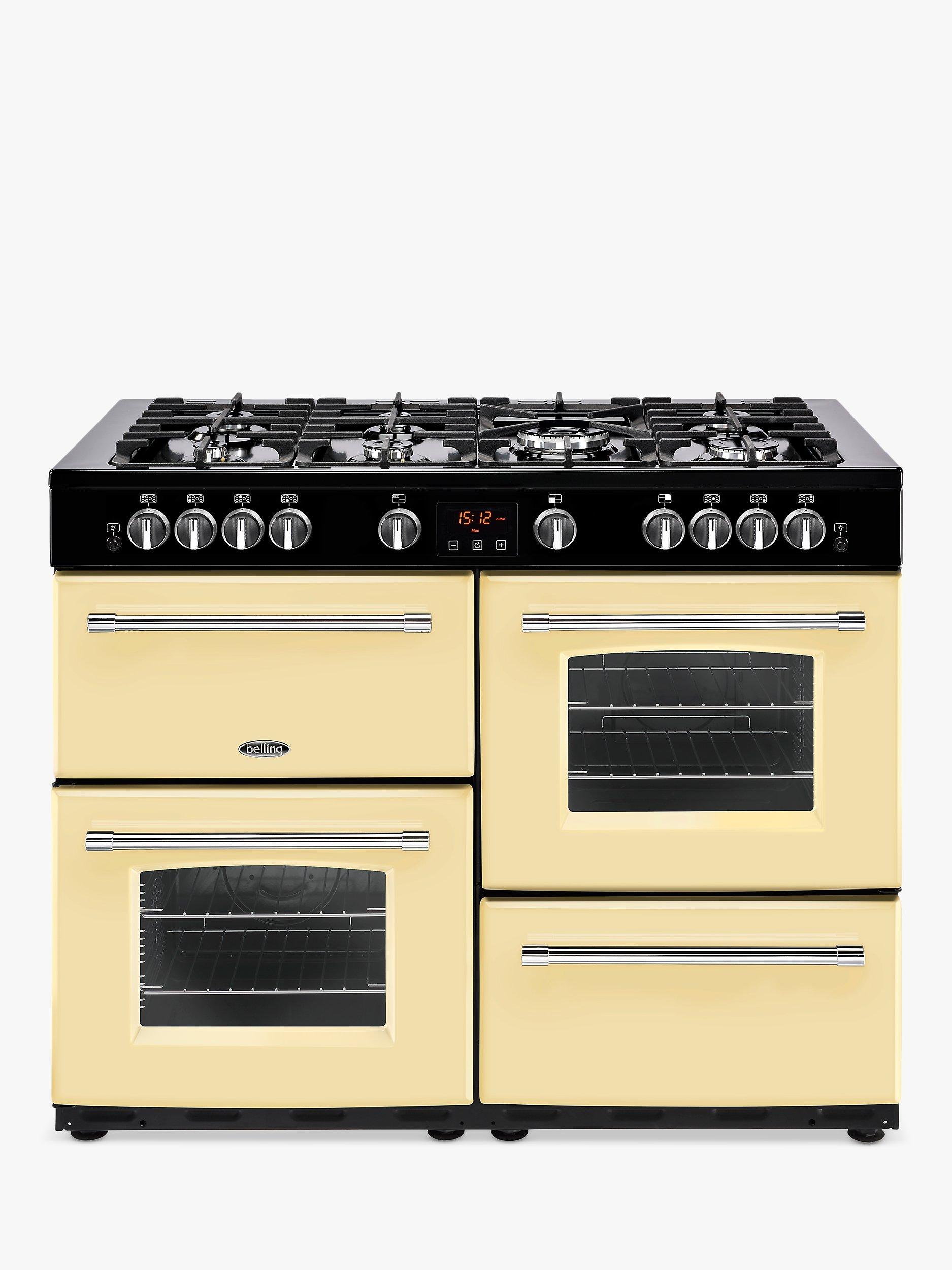 Belling Farmhouse X110G 110cm Gas Range Cooker, Cream