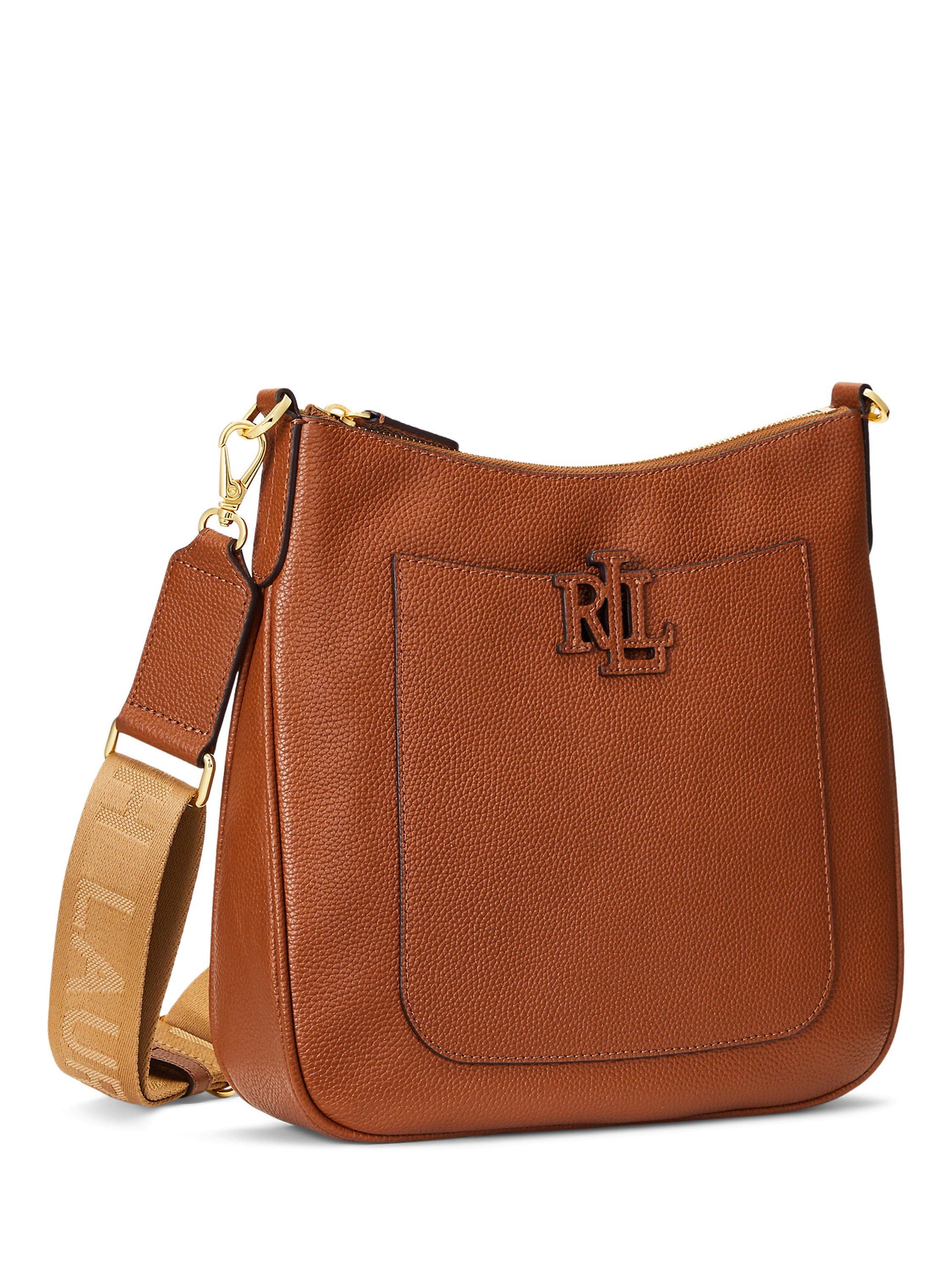 Product image 2 of 6, which shows Lauren Ralph Lauren Cameryn 27 Cross Body Bag, Lauren Tan