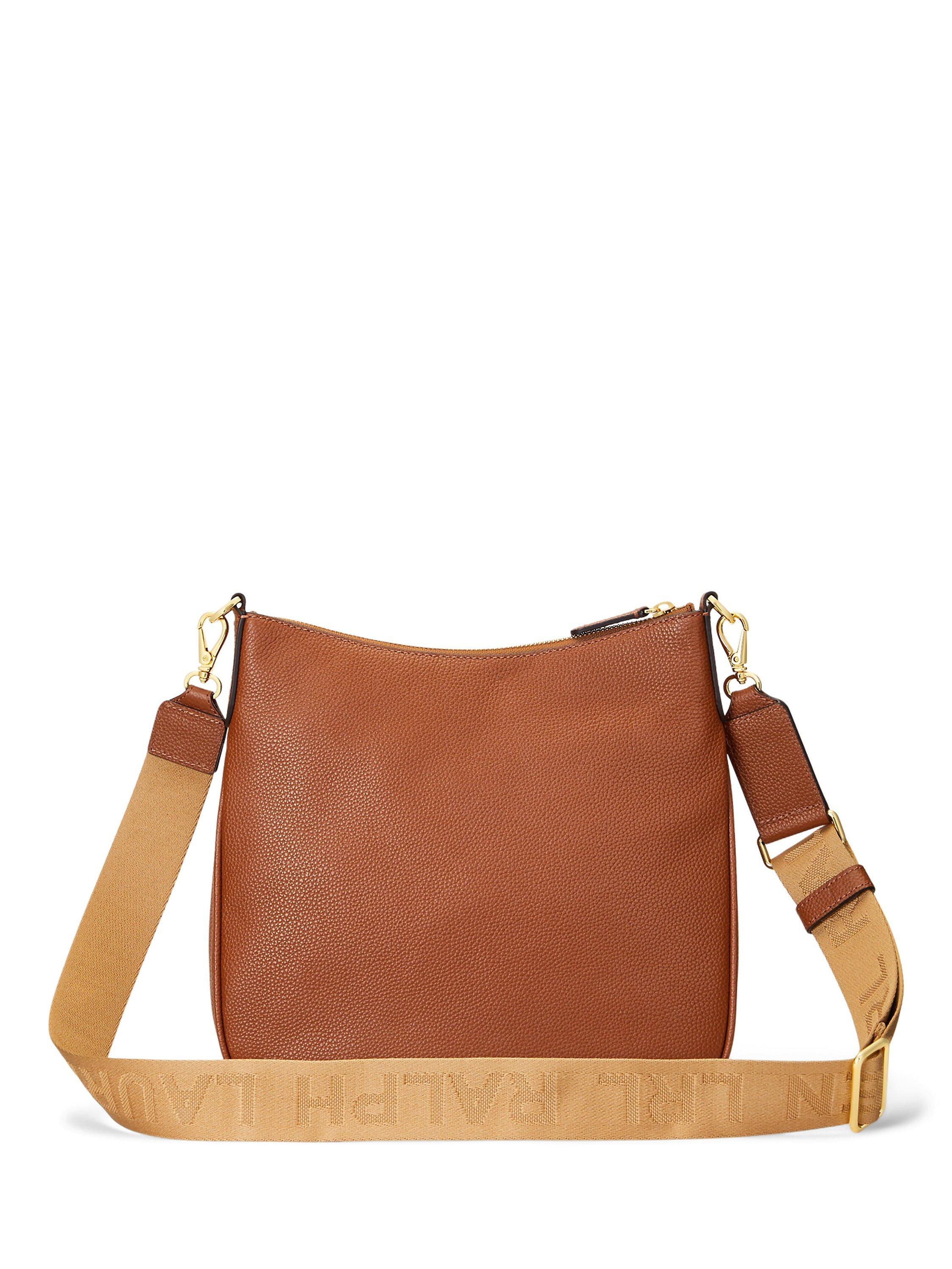 Product image 3 of 6, which shows Lauren Ralph Lauren Cameryn 27 Cross Body Bag, Lauren Tan