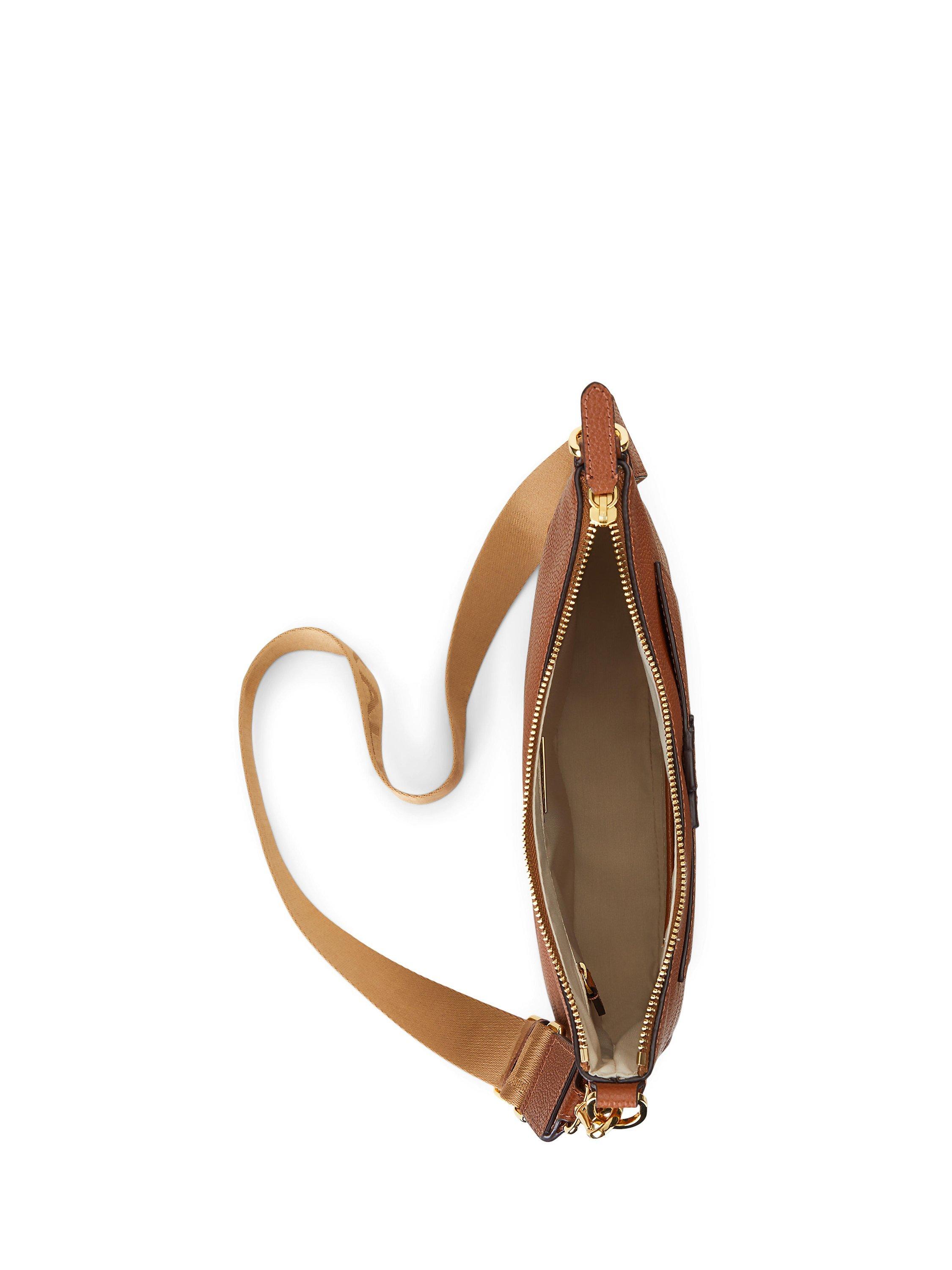 Product image 4 of 6, which shows Lauren Ralph Lauren Cameryn 27 Cross Body Bag, Lauren Tan
