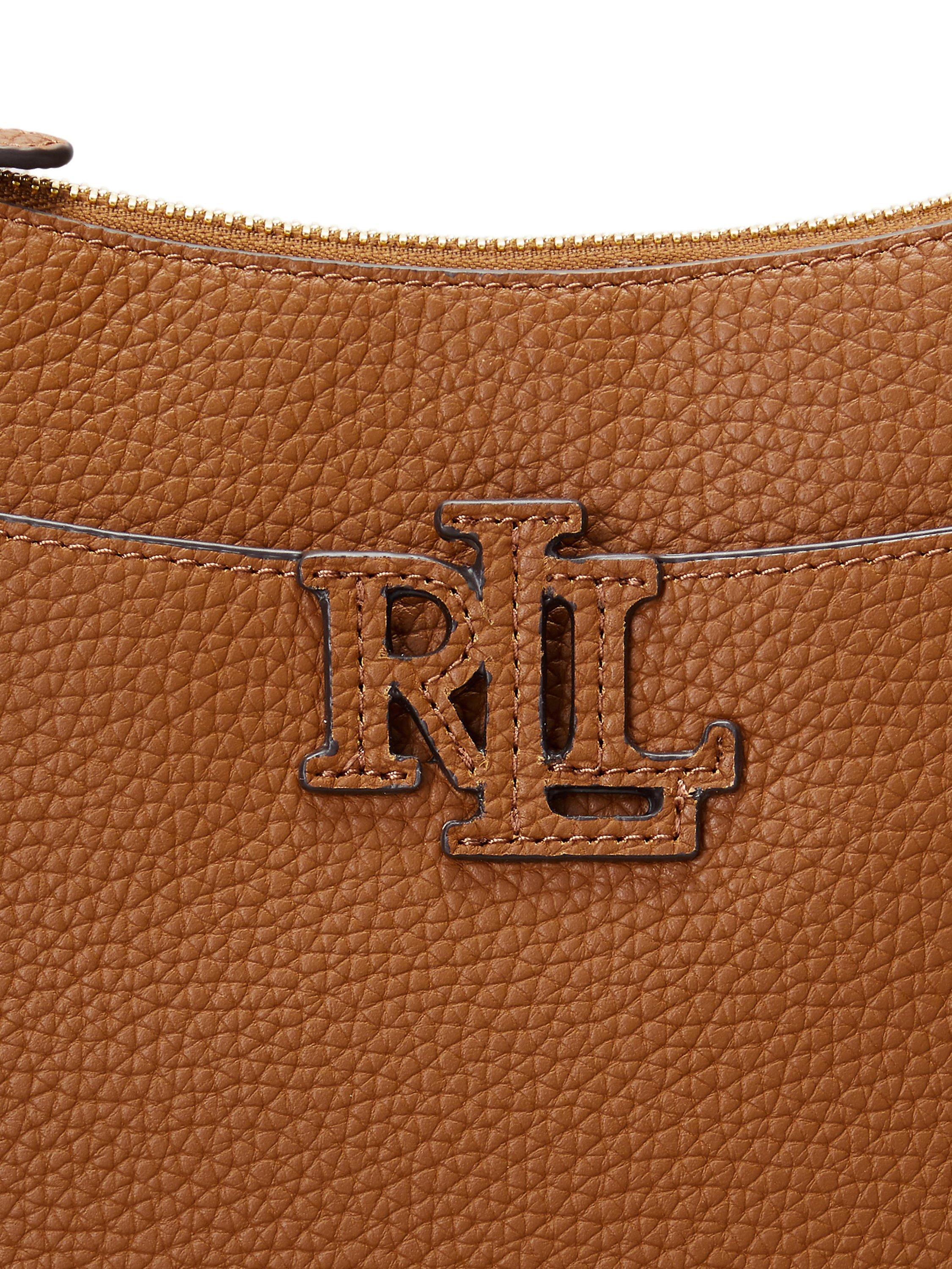 Product image 6 of 6, which shows Lauren Ralph Lauren Cameryn 27 Cross Body Bag, Lauren Tan