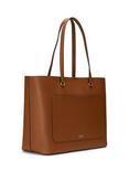 Lauren Ralph Lauren Karly Crosshatch Leather Large Tote Bag