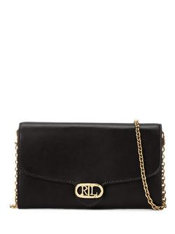 Lauren Ralph Lauren Adair Leather Cross Body Bag, Black
