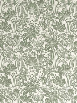 John Lewis Japonica Wallpaper, Myrtle Green