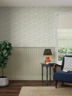 John Lewis Eloise Wallpaper, Myrtle Green & Honey