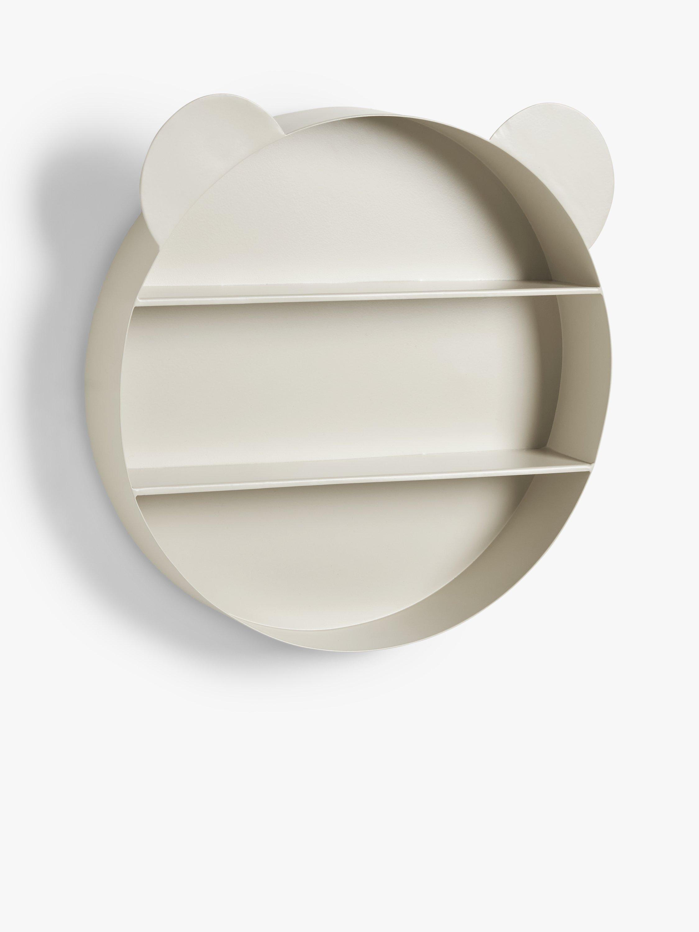 John Lewis Bear Metal Shelf, Grey