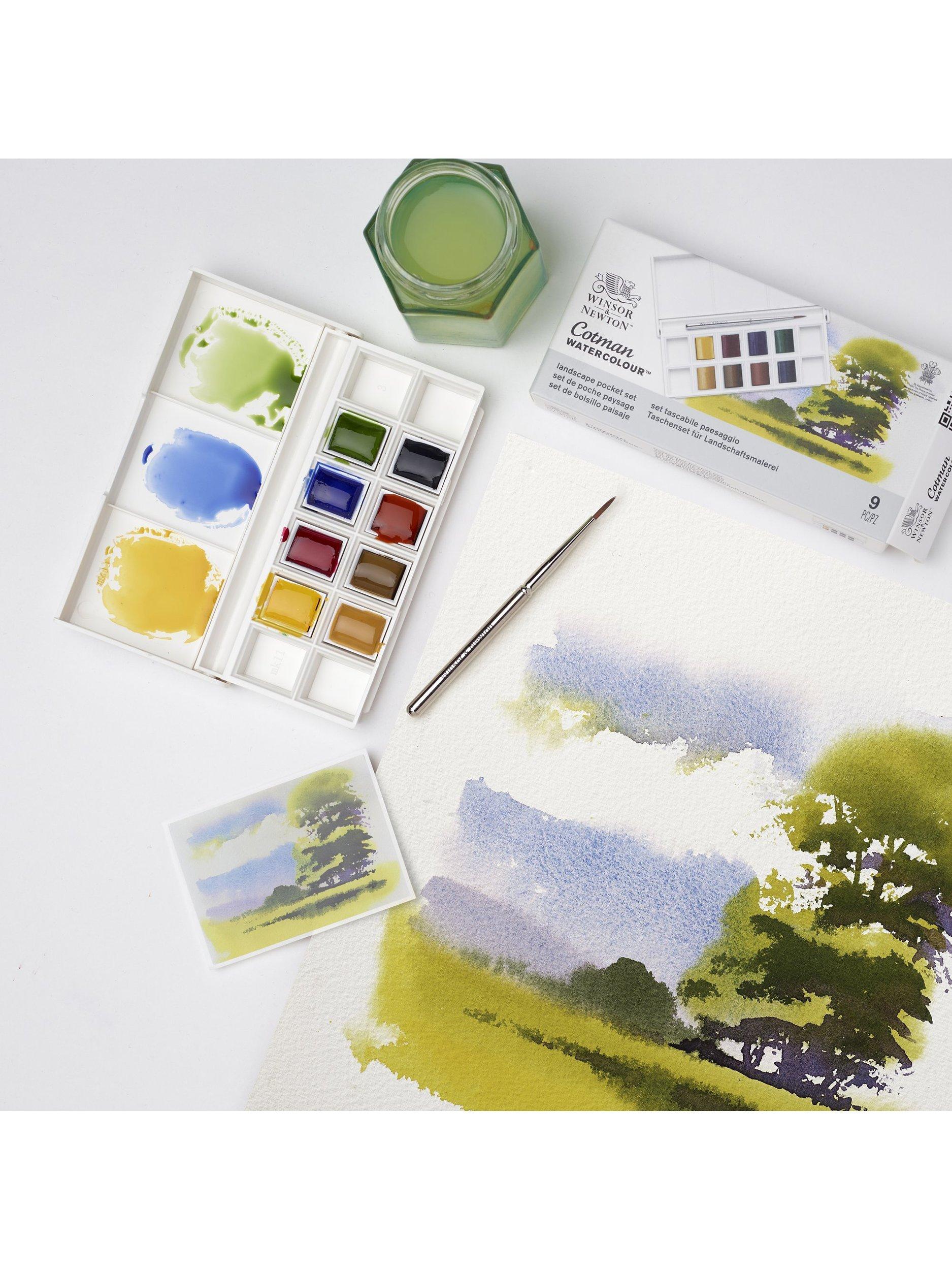 Winsor & Newton Cotman Watercolour Paints, Set of 8