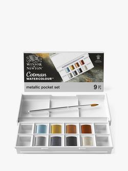 Winsor & Newton Cotman Metallic Watercolour Paints, Set of 8 - view 2, Multi