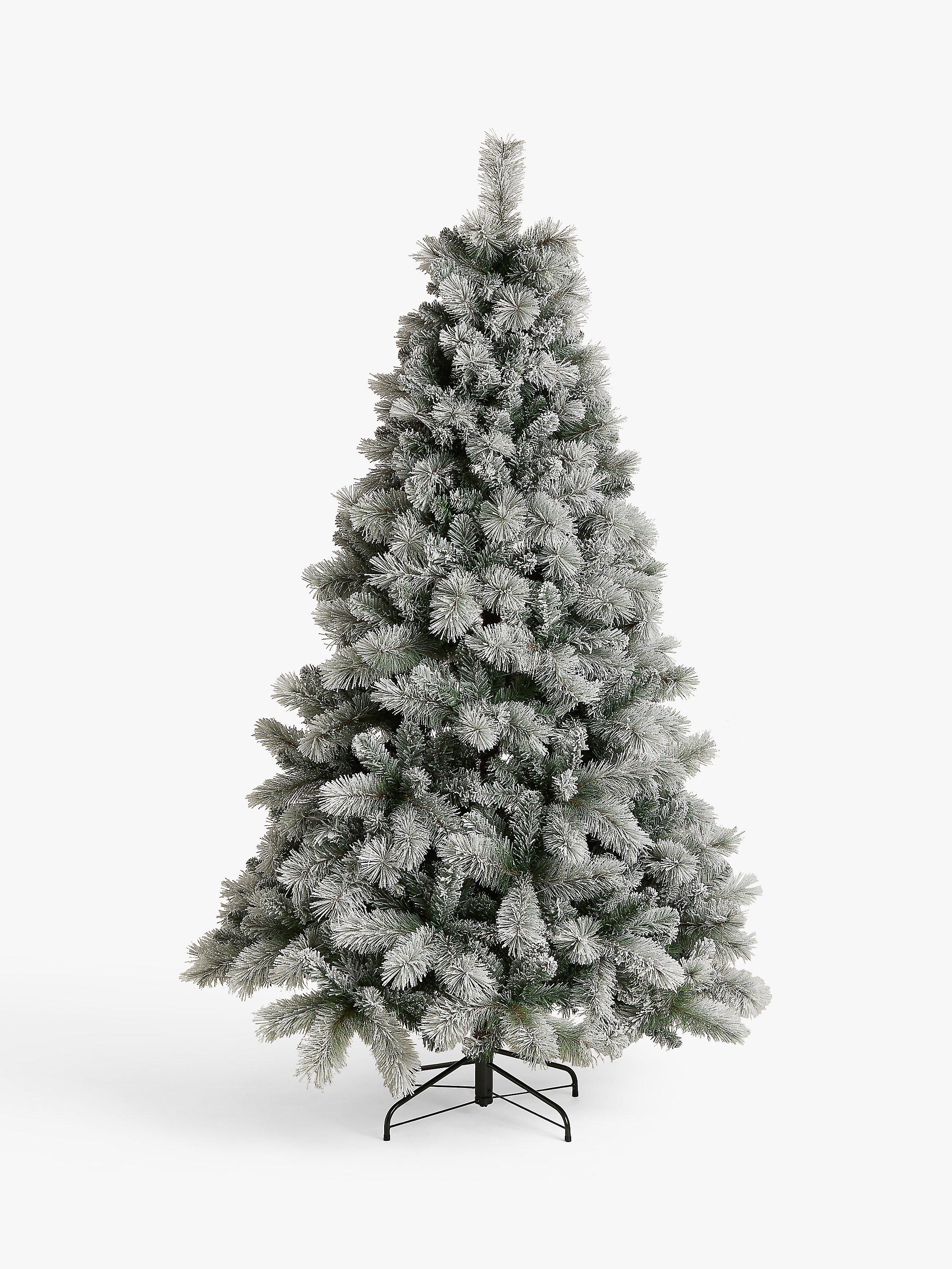 John Lewis Snowy Fireside Unlit Christmas Tree, 7ft