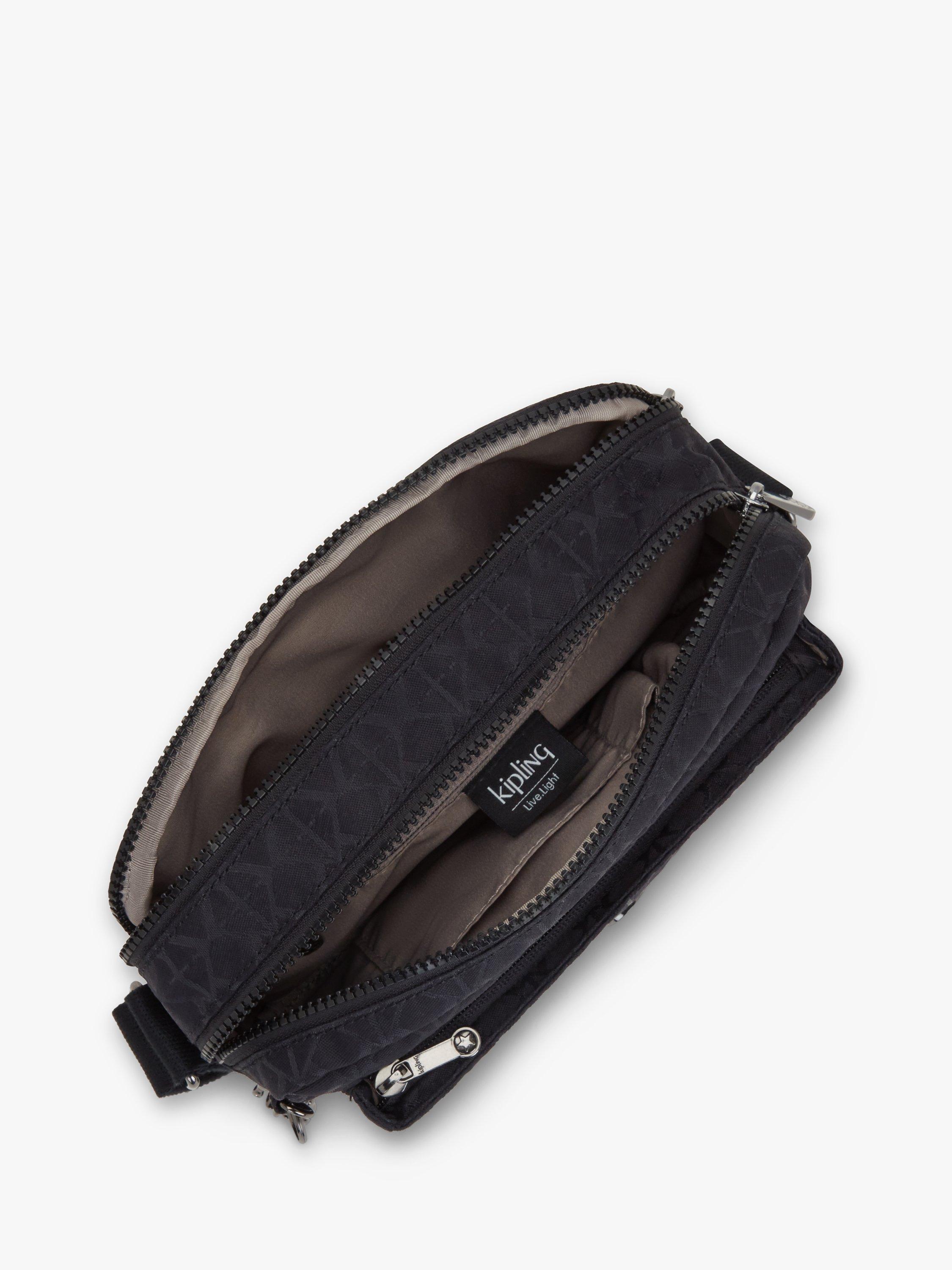 Product image 3 of 5, which shows Kipling Abanu Medium Cross Body Bag, Black