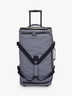 Kipling Teagan Tile Print 2-Wheel 66cm Medium Duffle Case, Multi, Multi