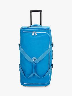 Kipling Teagan 77cm 2-Wheel Large Duffle Suitcase, Eager Blue