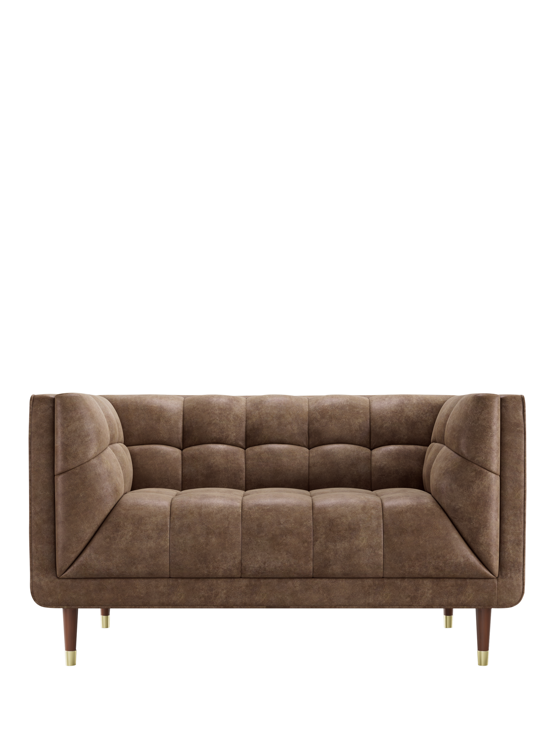 Grace Range, At The Helm Grace Small 2 Seater Leather Sofa, Explorer Dragonstone