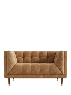 At The Helm Grace Small 2 Seater Leather Sofa, Explorer Yellowstone