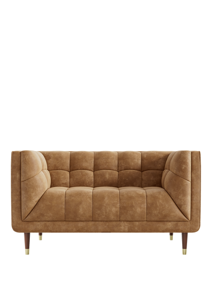 At The Helm Grace Small 2 Seater Leather Sofa, Explorer Yellowstone