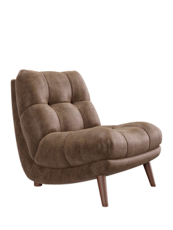 At The Helm Paolo Leather Chair, Dark Leg, Explorer Dragonstone