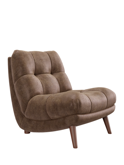 At The Helm Paolo Leather Chair, Dark Leg, Explorer Dragonstone