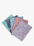Liberty Fabrics Emily Belle Fat Quarters, Pack of 5, Cool Pastels