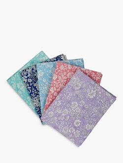 Liberty Fabrics Emily Belle Fat Quarters, Pack of 5, Cool Pastels