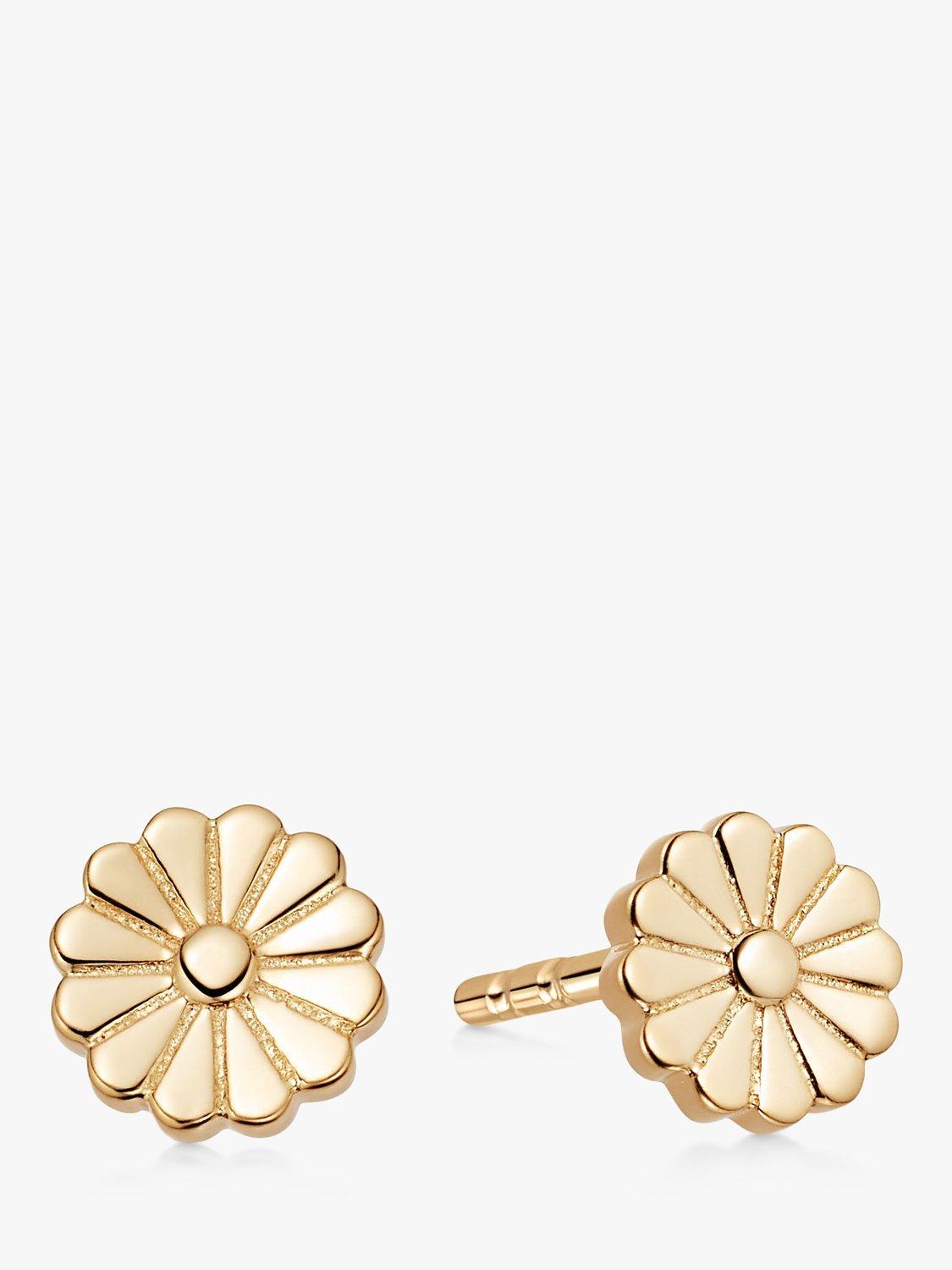 Daisy London Flower Bloom Studs, Gold