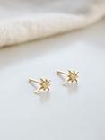 Daisy London North Star Stud Earrings, Gold