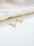 Daisy London Lightning Bolt Stud Earrings, Gold