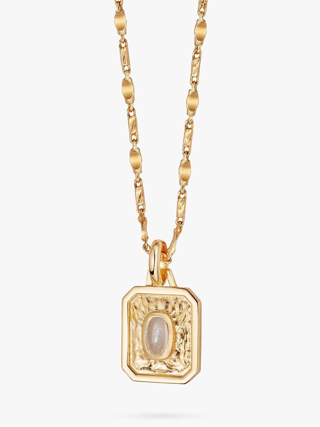 Daisy London April Topaz Birthstone Pendant Necklace, Gold